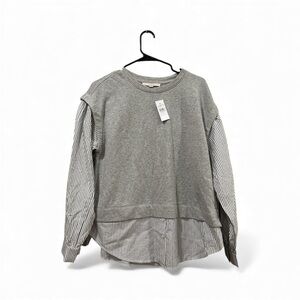 LOFT Light Gray Pullover